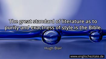 Englisches Zitat von Hugh Blair als Bild