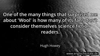 Englisches Zitat von Hugh Howey als Bild