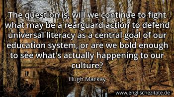 Englisches Zitat von Hugh Mackay als Bild