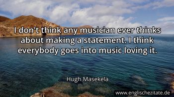 Englisches Zitat von Hugh Masekela als Bild
