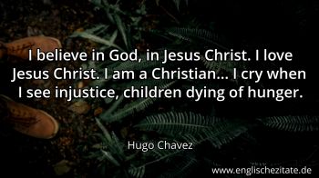 Englisches Zitat von Hugo Chavez als Bild