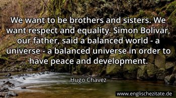 Englisches Zitat von Hugo Chavez als Bild