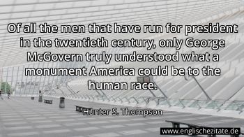 Englisches Zitat von Hunter S. Thompson als Bild