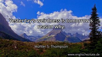 Englisches Zitat von Hunter S. Thompson als Bild