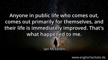 Englisches Zitat von Ian Mckellen als Bild