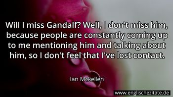 Englisches Zitat von Ian Mckellen als Bild
