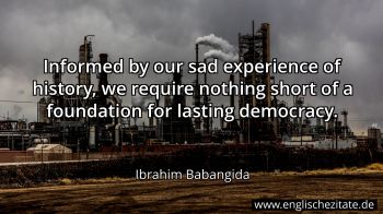 Englisches Zitat von Ibrahim Babangida als Bild