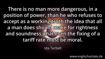 Englisches Zitat von Ida Tarbell als Bild