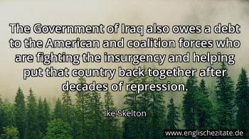 Englisches Zitat von Ike Skelton als Bild