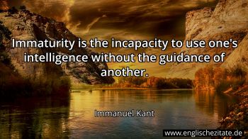 Englisches Zitat von Immanuel Kant als Bild