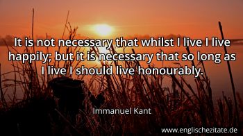 Englisches Zitat von Immanuel Kant als Bild