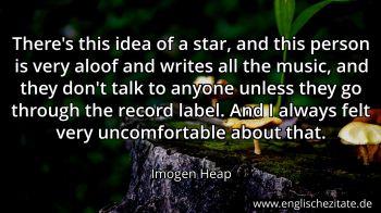 Englisches Zitat von Imogen Heap als Bild