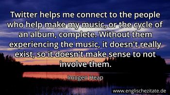 Englisches Zitat von Imogen Heap als Bild
