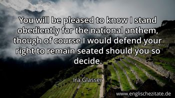 Englisches Zitat von Ira Glasser als Bild