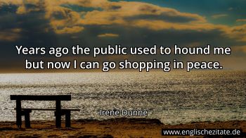 Englisches Zitat von Irene Dunne als Bild