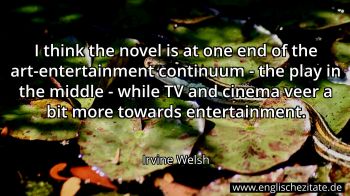 Englisches Zitat von Irvine Welsh als Bild