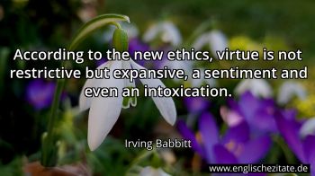 Englisches Zitat von Irving Babbitt als Bild