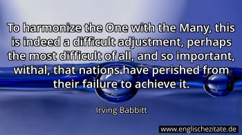 Englisches Zitat von Irving Babbitt als Bild