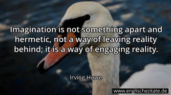 Englisches Zitat von Irving Howe als Bild