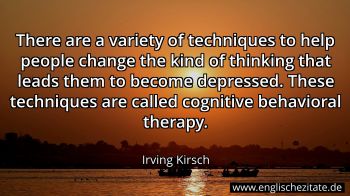 Englisches Zitat von Irving Kirsch als Bild