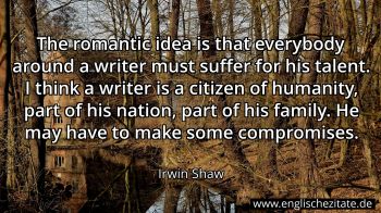 Englisches Zitat von Irwin Shaw als Bild