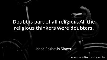 Englisches Zitat von Isaac Bashevis Singer als Bild