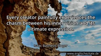 Englisches Zitat von Isaac Bashevis Singer als Bild