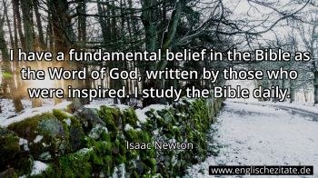 Englisches Zitat von Isaac Newton als Bild