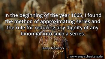 Englisches Zitat von Isaac Newton als Bild