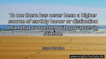 Englisches Zitat von Isaac Newton als Bild