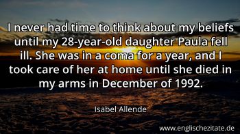 Englisches Zitat von Isabel Allende als Bild