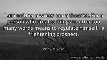Englisches Zitat von Issey Miyake als Bild