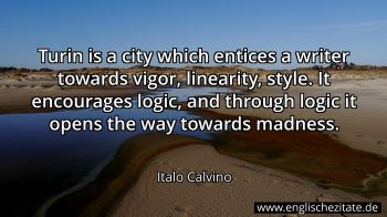 Englisches Zitat von Italo Calvino als Bild