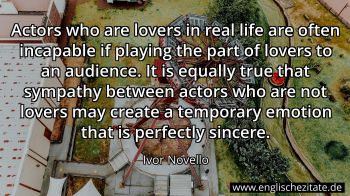 Englisches Zitat von Ivor Novello als Bild