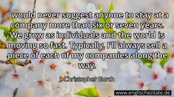 Englisches Zitat von J. Christopher Burch als Bild