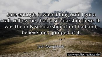 Englisches Zitat von Jack Youngblood als Bild