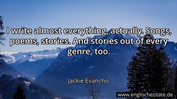 Englisches Zitat von Jackie Evancho als Bild