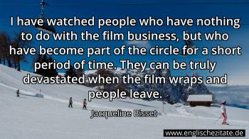 Englisches Zitat von Jacqueline Bisset als Bild