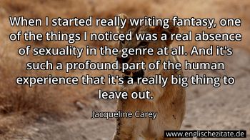 Englisches Zitat von Jacqueline Carey als Bild