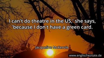 Englisches Zitat von Jacqueline McKenzie als Bild