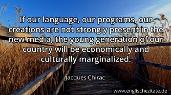 Englisches Zitat von Jacques Chirac als Bild