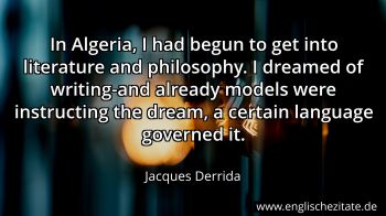 Englisches Zitat von Jacques Derrida als Bild