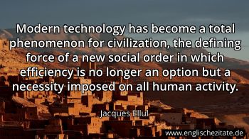Englisches Zitat von Jacques Ellul als Bild