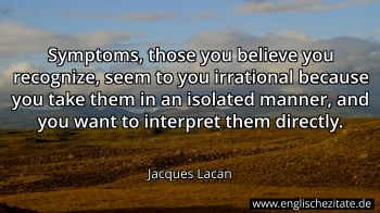 Englisches Zitat von Jacques Lacan als Bild