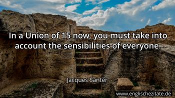 Englisches Zitat von Jacques Santer als Bild