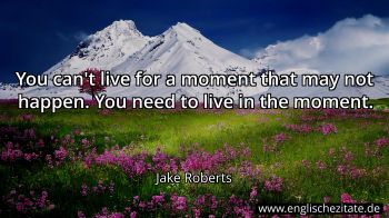 Englisches Zitat von Jake Roberts als Bild