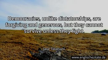 Englisches Zitat von Jalal Talabani als Bild