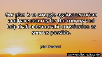 Englisches Zitat von Jalal Talabani als Bild