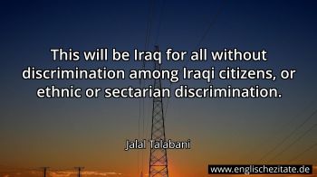 Englisches Zitat von Jalal Talabani als Bild