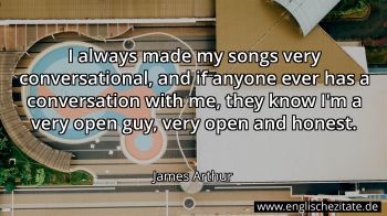 Englisches Zitat von James Arthur als Bild